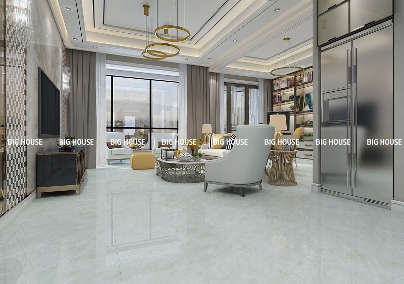 Gạch Hoàn Mỹ 35027 lát nền phòng khách