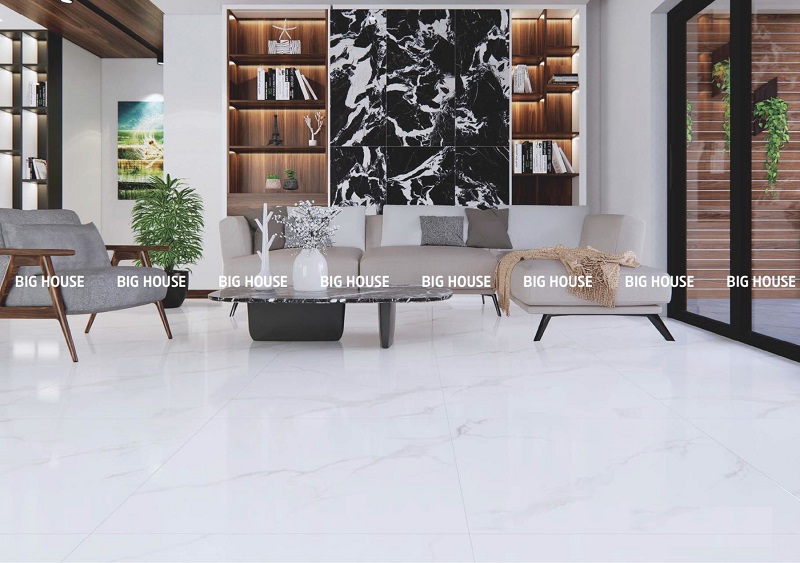 CL-GP812 là một mẫu gạch trắng vân đá marble